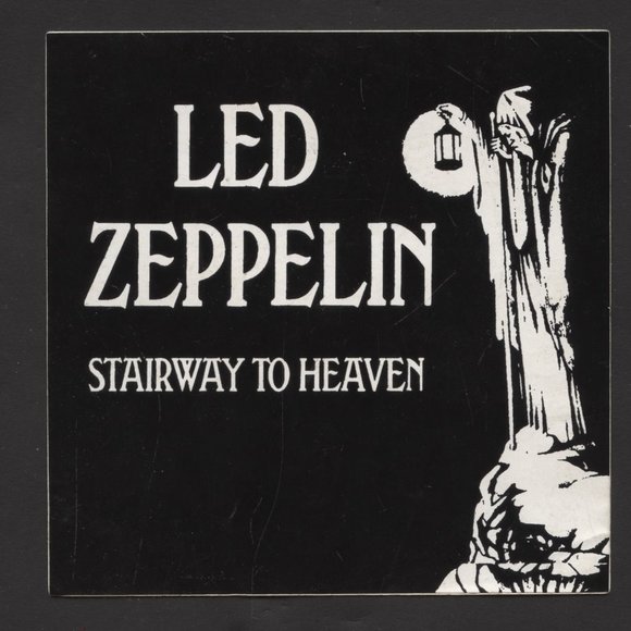 Vintage Led  Zeppelin Bumper Sticker Rock Legends - Picture 1 of 1